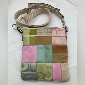 Coach Multicolor Patchwork Crossbody Bag vintage